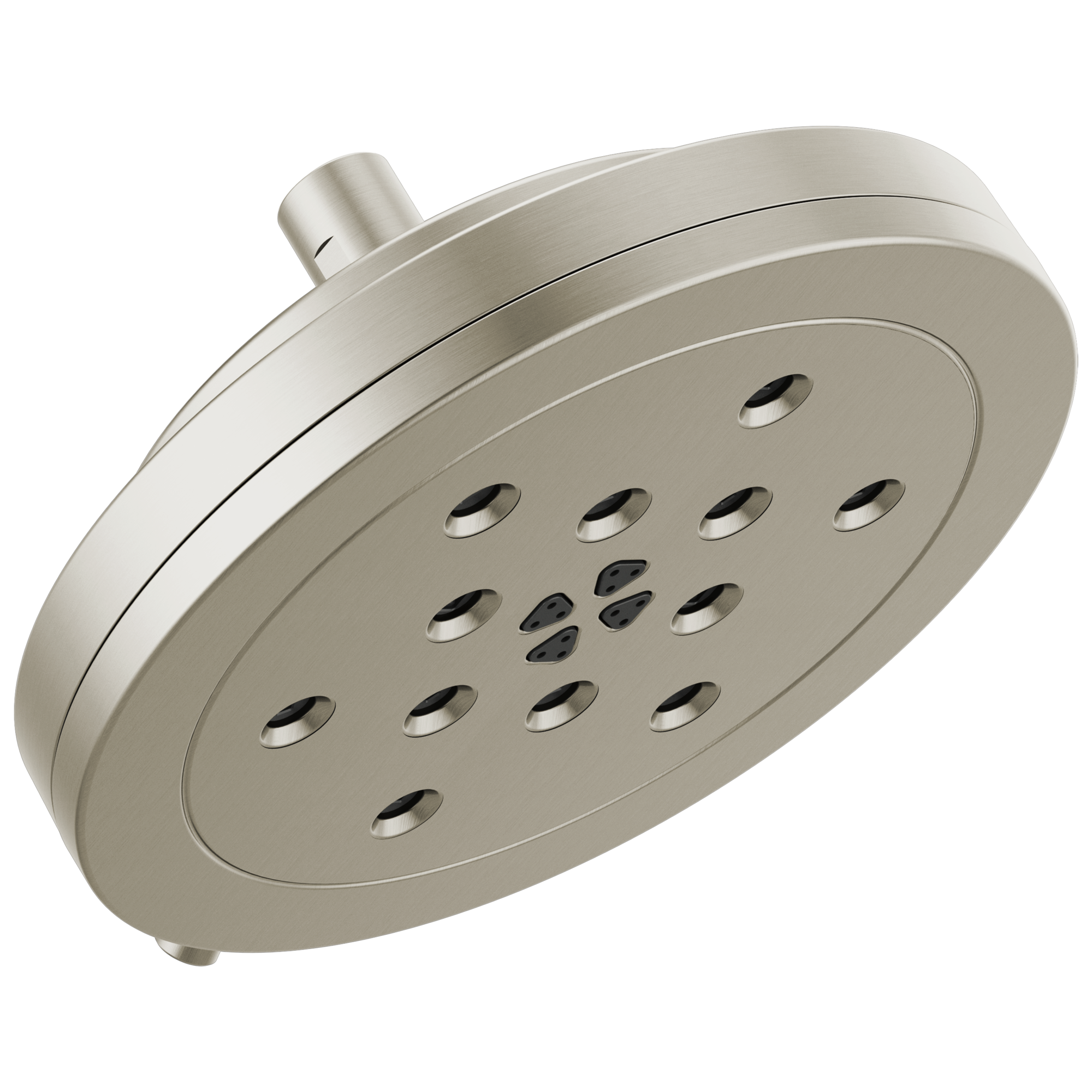 Brizo Other: 8” H<sub>2</sub>Okinetic<sup>®</sup> Round Multi-Function Wall Mount Showerhead In Luxe Nickel