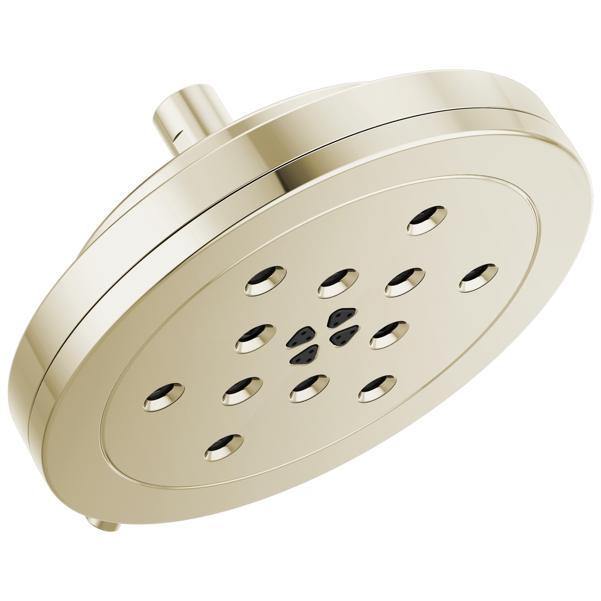 Brizo Other: 8” H<sub>2</sub>Okinetic<sup>®</sup> Round Multi-Function Wall Mount Showerhead In Polished Nickel