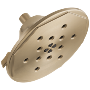 Brizo Rook®: 4-Function Raincan Showerhead With H2OKinetic Technology In Luxe Gold