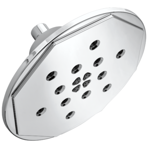 Brizo Rook®: 4-FUNCTION RAINCAN SHOWERHEAD WITH H2 OKINETIC® TECHNOLOGY In Chrome