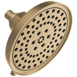 Brizo Invari®: H2OKinetic® Round Multi-Function Showerhead In Luxe Gold