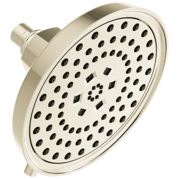 Brizo Invari®: 7 5/8” H2Okinetic® Round Multi-Function Shower Head - 2.5 GPM In Polished Nickel