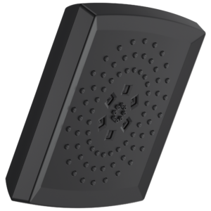 Brizo Vettis®: H2OKinetic® Square Multi-Function Showerhead In Matte Black