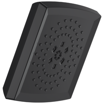 Brizo Vettis®: H2OKinetic® Square Multi-Function Showerhead In Matte Black