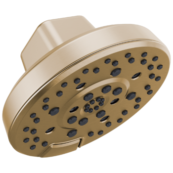 Brizo Levoir™: H2OKinetic® Round Multi-Function Showerhead In Luxe Gold