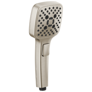 Brizo Essential™ Shower: Linear Square Multi-Function Hand Shower In Luxe Nickel