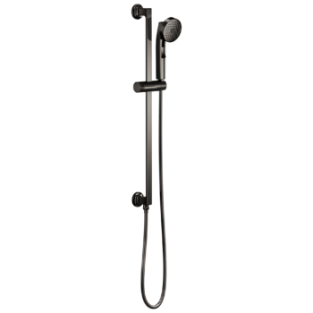Brizo Kintsu®: Multifunction Slide Bar Handshower In Brilliance Black Onyx