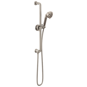 Brizo Litze®: Slide Bar Handshower with H2OKinetic® Technology In Luxe Nickel