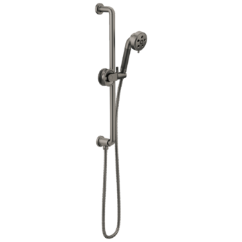 Brizo Litze®: Slide Bar Handshower with H<sub>2</sub>OKinetic<sup>®</sup> Technology In Luxe Steel