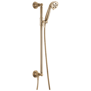 Brizo Rook®: Slide Bar Handshower With H2OKinetic Technology In Luxe Gold