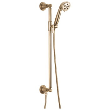 Brizo Rook®: Slide Bar Handshower With H2OKinetic Technology In Luxe Gold