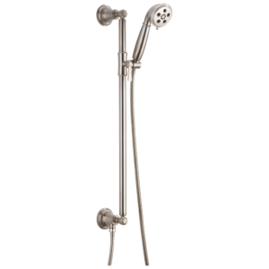 Brizo Rook®: SLIDE BAR HANDSHOWER WITH H2 OKINETIC® TECHNOLOGY In Luxe Nickel