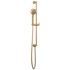 Brizo Invari®: H2 Okinetic® Multi-Function Slide Bar Handshower In Luxe Gold