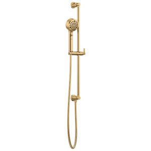 Brizo Invari®: H2 Okinetic® Multi-Function Slide Bar Handshower In Polished Gold