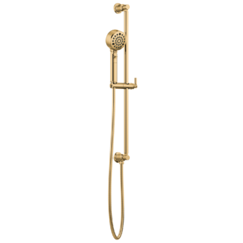 Brizo Invari®: H2OKinetic® Multi-Function Slide Bar Handshower In Polished Gold