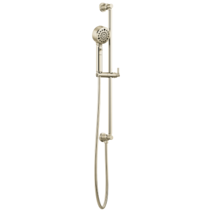 Brizo Invari®: H2 Okinetic® Multi-Function Slide Bar Handshower In Polished Nickel