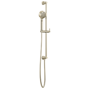 Brizo Invari®: H2OKinetic® Multi-Function Slide Bar Handshower In Polished Nickel