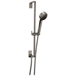 Brizo Levoir™: H2OKinetic® Multi-Function Slide Bar Handshower In Brilliance Black Onyx
