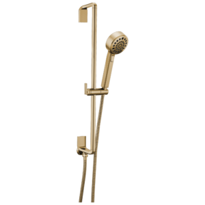 Brizo Levoir™: H2OKinetic® Multi-Function Slide Bar Handshower In Luxe Gold