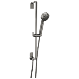 Brizo Levoir™: H2 Okinetic® Multi-Function Slide Bar Handshower In Luxe Steel