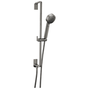 Brizo Levoir™: H2OKinetic® Multi-Function Slide Bar Handshower In Luxe Steel