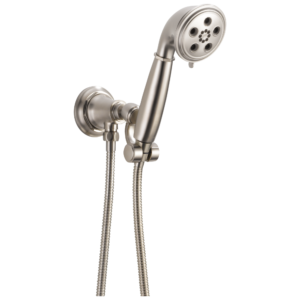 Brizo Rook®: WALL MOUNT HANDSHOWER WITH H2 OKINETIC® TECHNOLOGY In Luxe Nickel