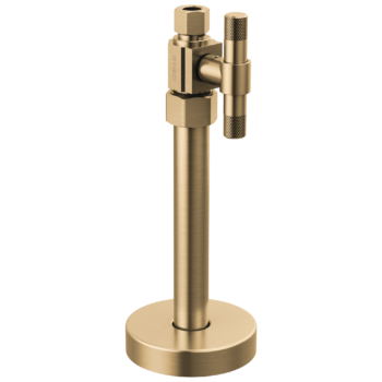 Brizo Litze®: Straight Supply Stop Valve with Lever Handle In Luxe Gold