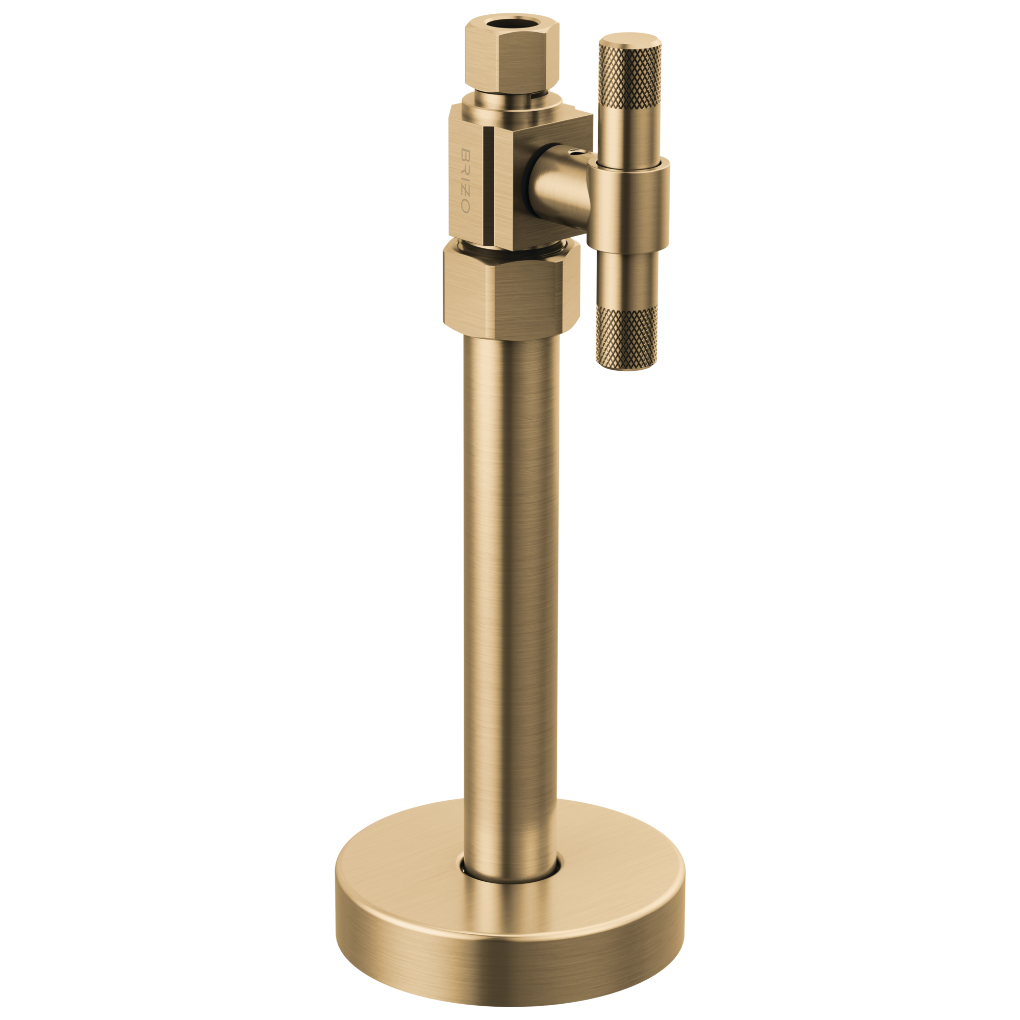 Brizo Litze®: Straight Supply Stop Valve with Lever Handle In Luxe Gold