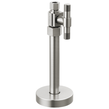 Brizo Litze®: Straight Supply Stop Valve with Lever Handle In Luxe Nickel