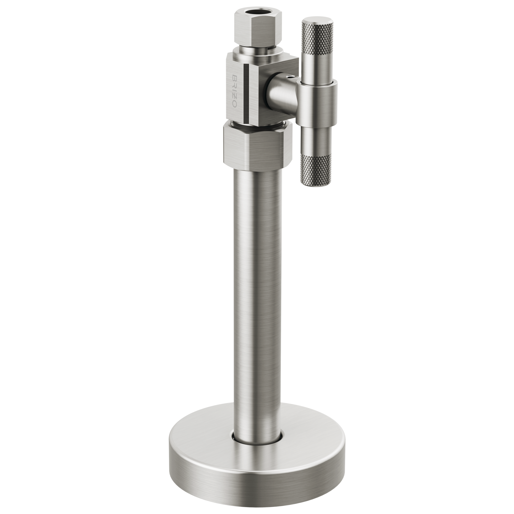 Brizo Litze®: Straight Supply Stop Valve with Lever Handle In Luxe Nickel
