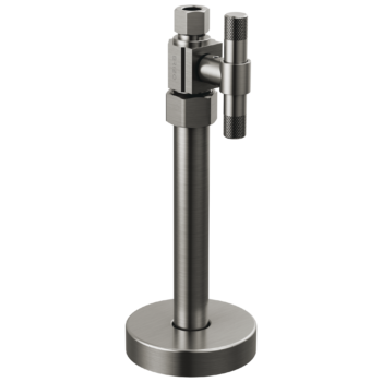Brizo Litze®: Straight Supply Stop Valve with Lever Handle In Luxe Steel