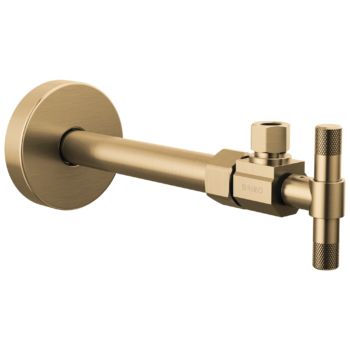 Brizo Litze®: Angled Supply Stop Valve with Lever Handle In Luxe Gold