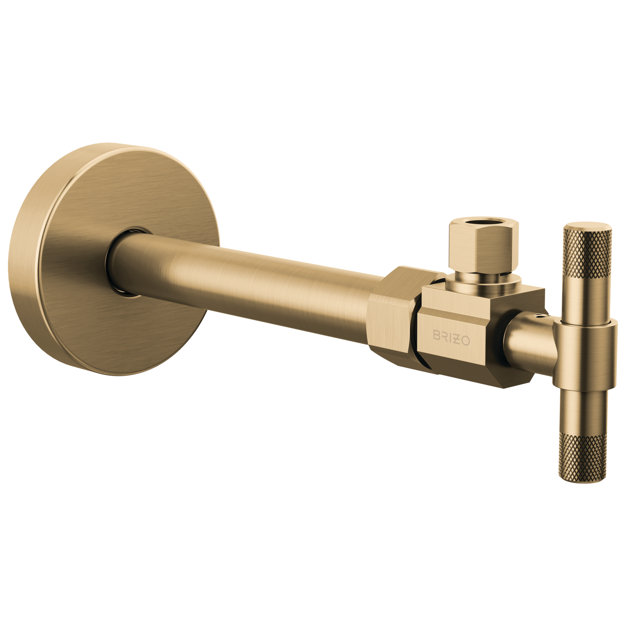 Brizo Litze®: Angled Supply Stop Valve with Lever Handle In Luxe Gold