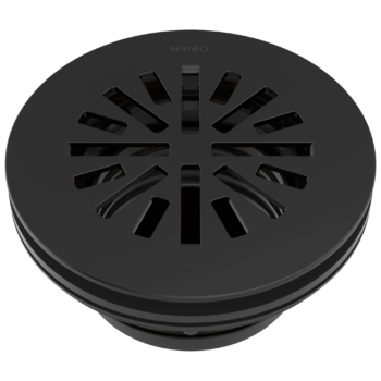 Brizo Other: 4" Prefab Round Shower Drain In Matte Black