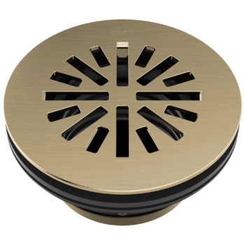 Brizo Other: 4" Prefab Round Shower Drain In Luxe Gold