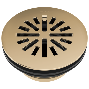 Brizo Other: 4" Prefab Round Shower Drain In Polished Gold