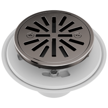 Brizo Other: 4" Tile-In Round Shower Drain In Brilliance Black Onyx