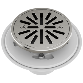 Brizo Other: 4" Tile-In Round Shower Drain In Luxe Nickel