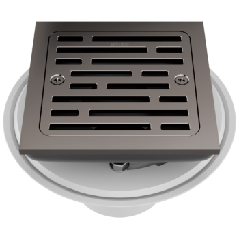Brizo Other: 4" Tile-In Square Shower Drain In Brilliance Black Onyx