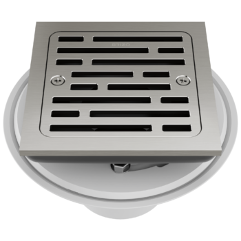 Brizo Other: 4" Tile-In Square Shower Drain In Luxe Nickel