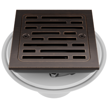 Brizo Other: 4" Tile-In Square Shower Drain In Venetian Bronze