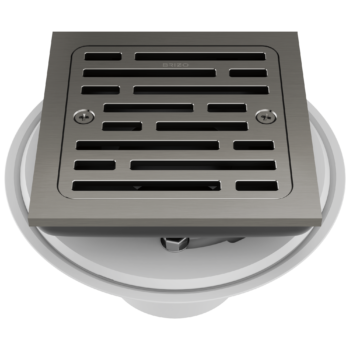 Brizo Other: 4" Tile-In Square Shower Drain In Luxe Steel