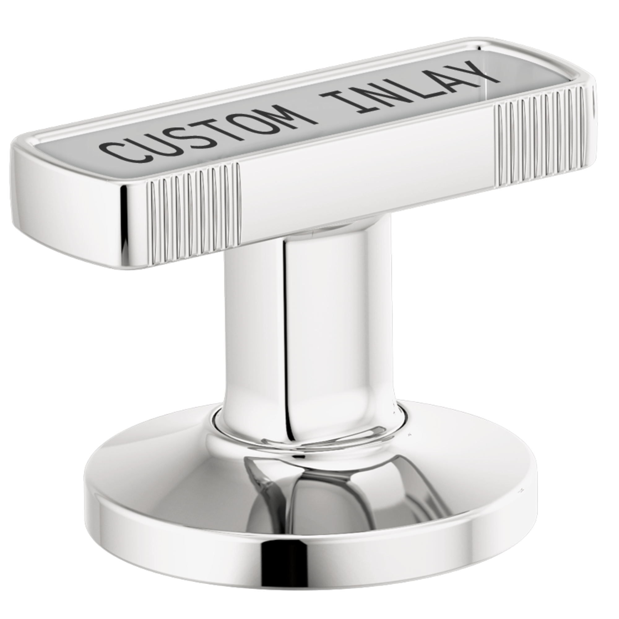 Brizo Kintsu®: Widespread Lavatory Knob with Custom Inlay Handle Kit In Chrome