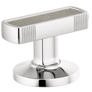 Brizo Kintsu®: Widespread Lavatory Knob with Concrete Inlay Handle Kit In Chrome