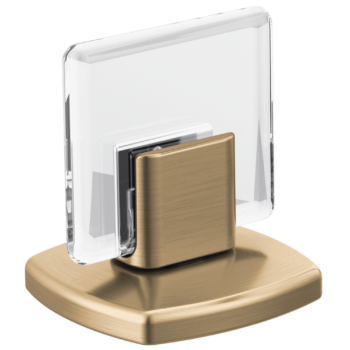 Brizo Allaria™: Widespread Lavatory Knob Handle Kit In Luxe Gold / Clear Acrylic