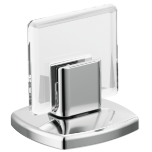 Brizo Allaria™: Widespread Lavatory Knob Handle Kit In Polished Chrome / Clear Acrylic