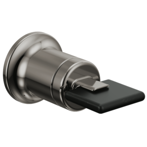Brizo Allaria™: Two-Hole, Single-Handle Wall Mount Lavatory Faucet Knob Handle Kit In Brilliance Black Onyx / Matte Black