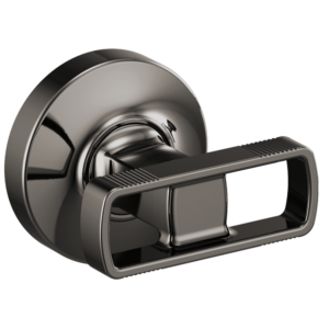 Brizo Kintsu®: Two-Handle Wall Mount Tub Filler Knob Handle Kit In Brilliance Black Onyx