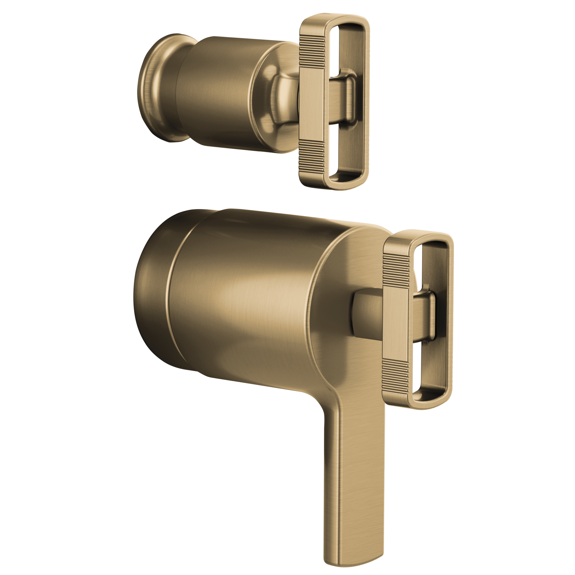 Brizo Kintsu®: TempAssure® Thermostatic Valve with Diverter Trim Knob Handle Kit In Luxe Gold