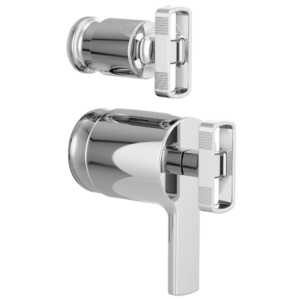 Brizo Kintsu®: TempAssure® Thermostatic Valve with Diverter Trim Knob Handle Kit In Chrome